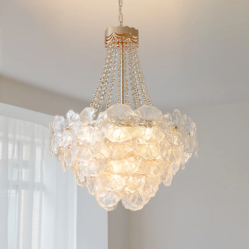WOMO French Flower Glass Chandelier-WM2377 - Image 21