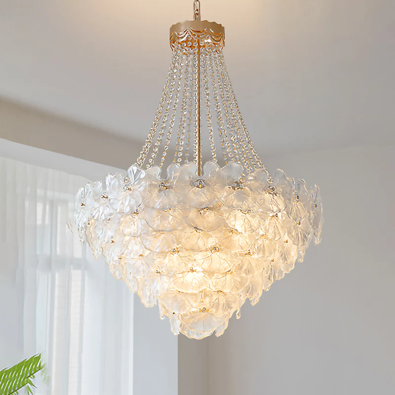 WOMO French Flower Glass Chandelier-WM2377 - Image 23