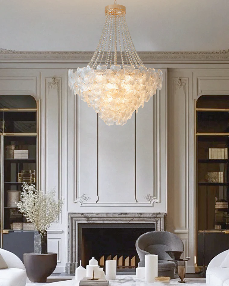 WOMO French Flower Glass Chandelier-WM2377 - Image 3