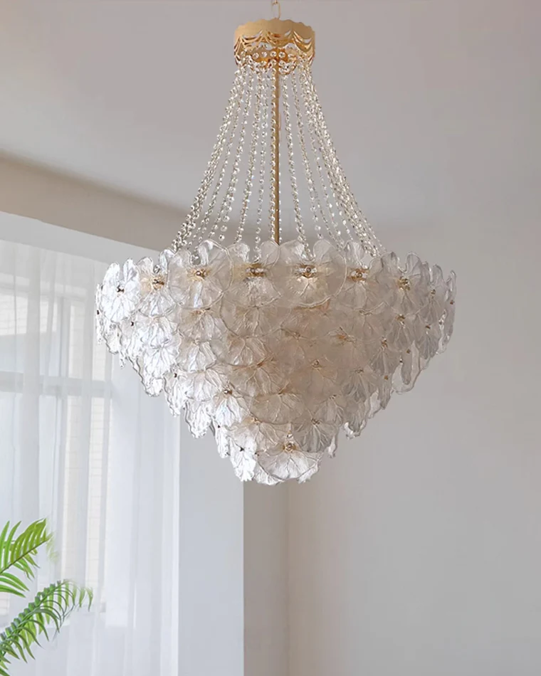 WOMO French Flower Glass Chandelier-WM2377 - Image 6