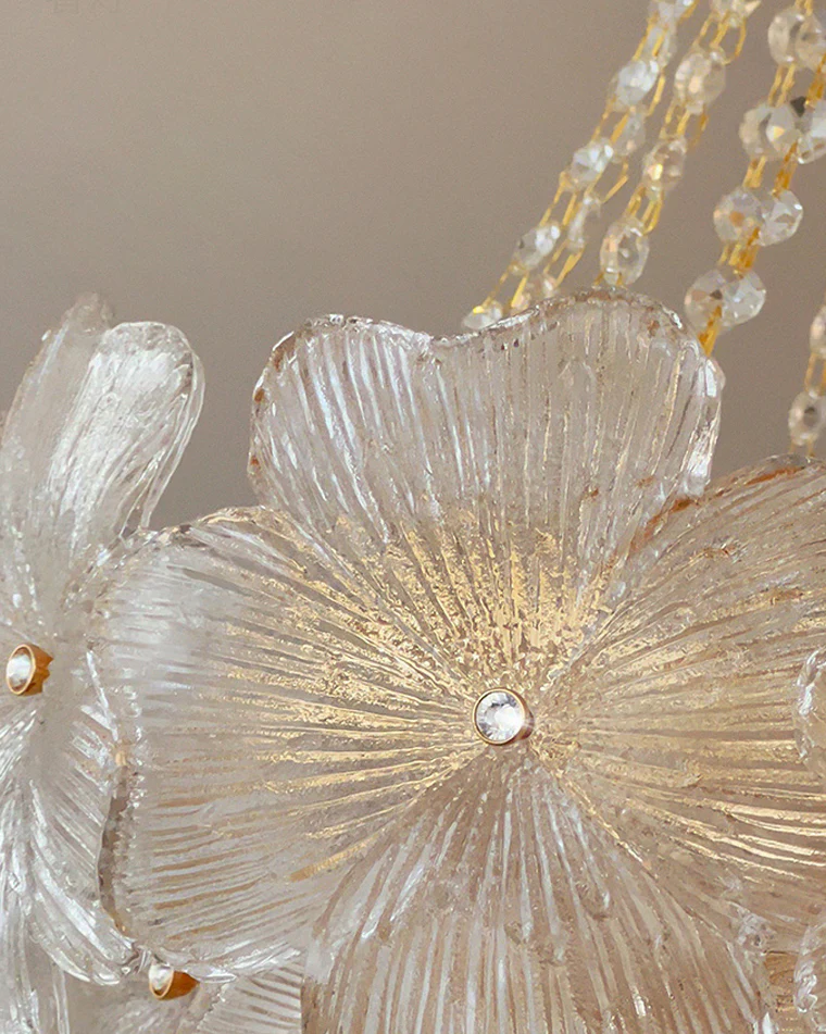 WOMO French Flower Glass Chandelier-WM2377 - Image 7