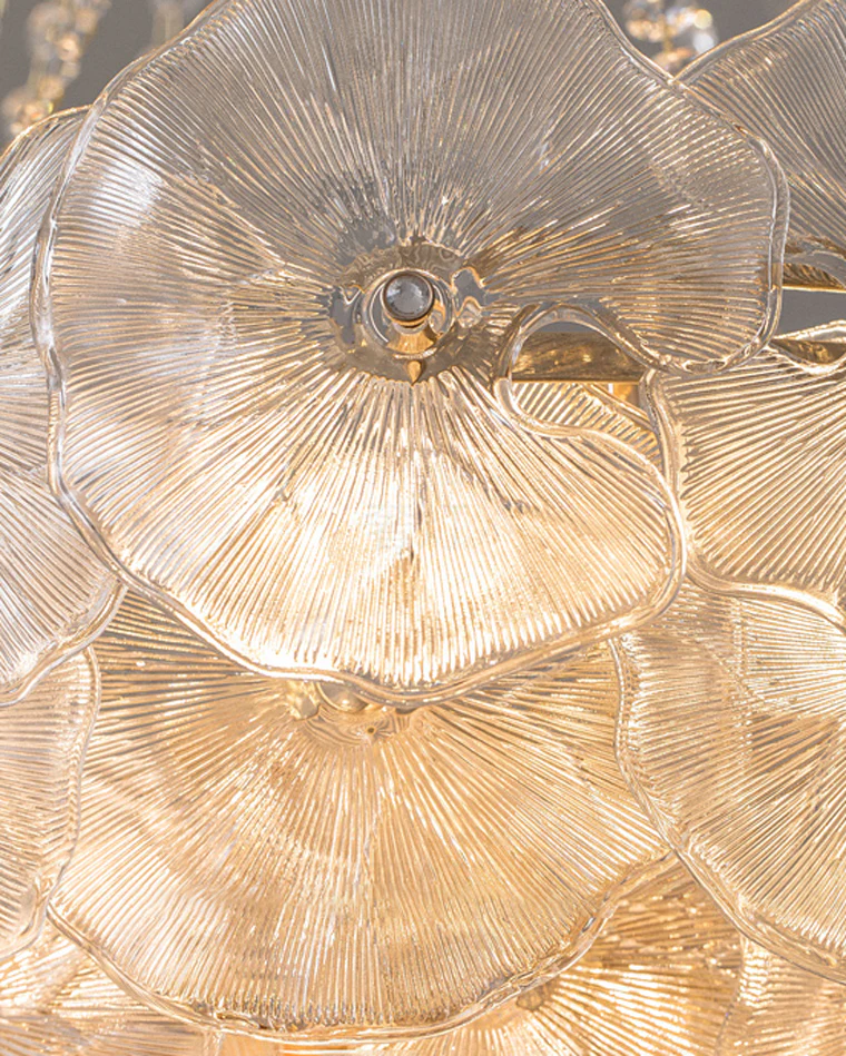 WOMO French Flower Glass Chandelier-WM2377 - Image 9