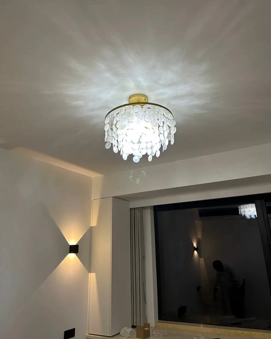 WOMO Capiz Round Chandelier-WM2474 - Image 10