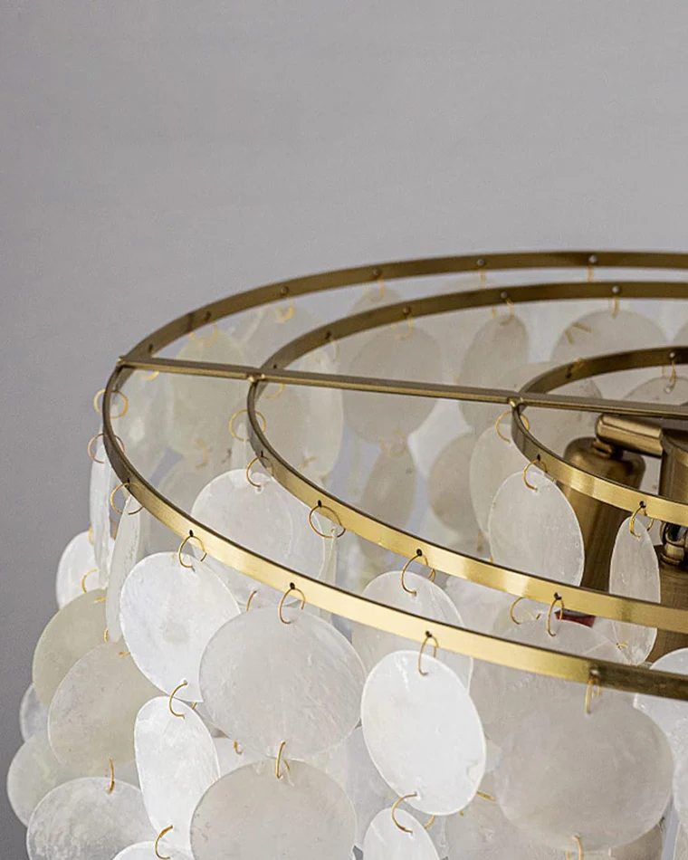 WOMO Capiz Round Chandelier-WM2474 - Image 14