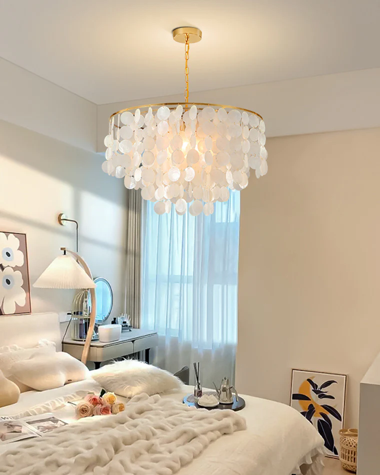 WOMO Capiz Round Chandelier-WM2474 - Image 5