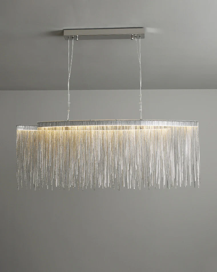 WOMO Fringe Linear Chandelier-WM2062b - Image 18
