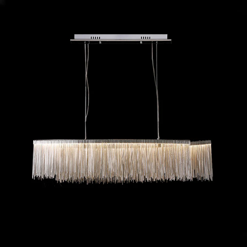 WOMO Fringe Linear Chandelier-WM2062b - Image 35