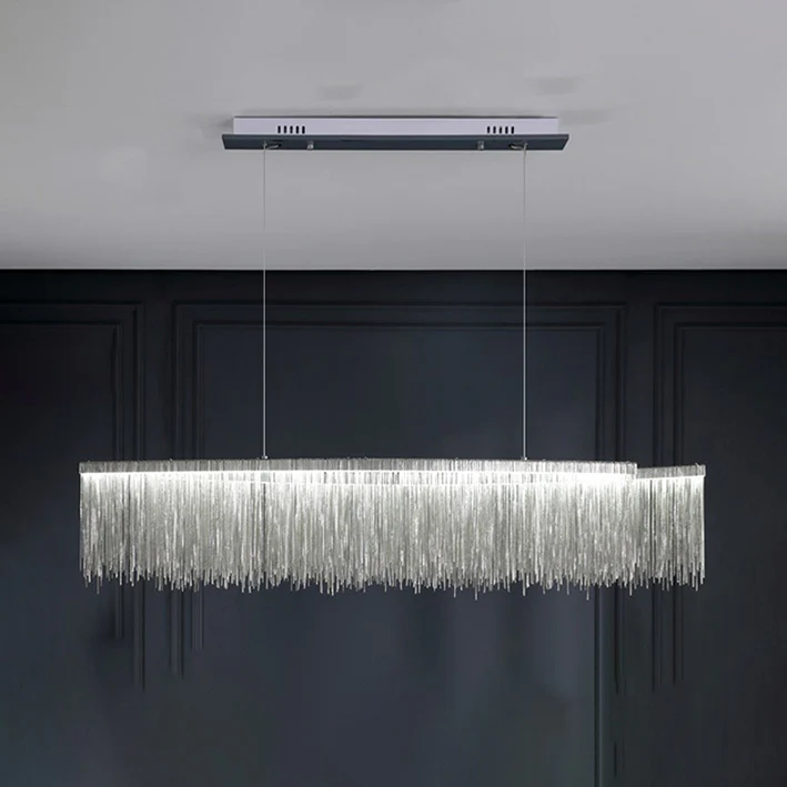 WOMO Fringe Linear Chandelier-WM2062b - Image 39