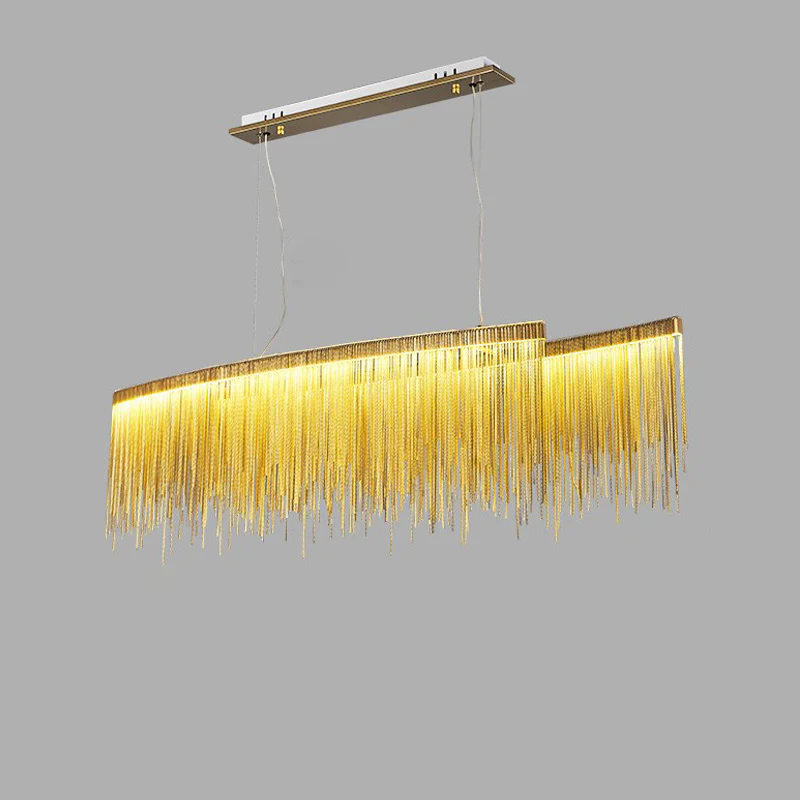 WOMO Fringe Linear Chandelier-WM2062b - Image 43