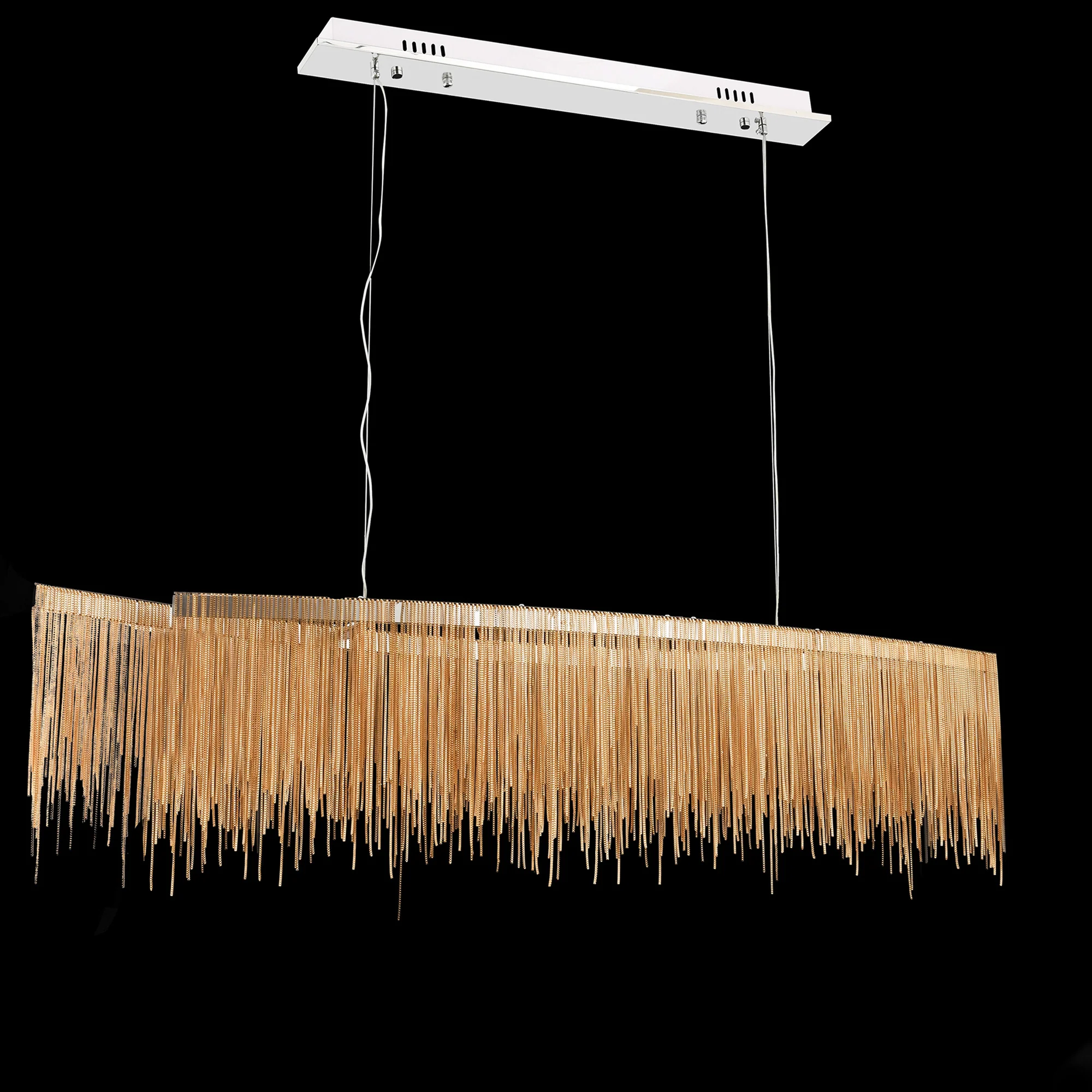 WOMO Fringe Linear Chandelier-WM2062b - Image 45