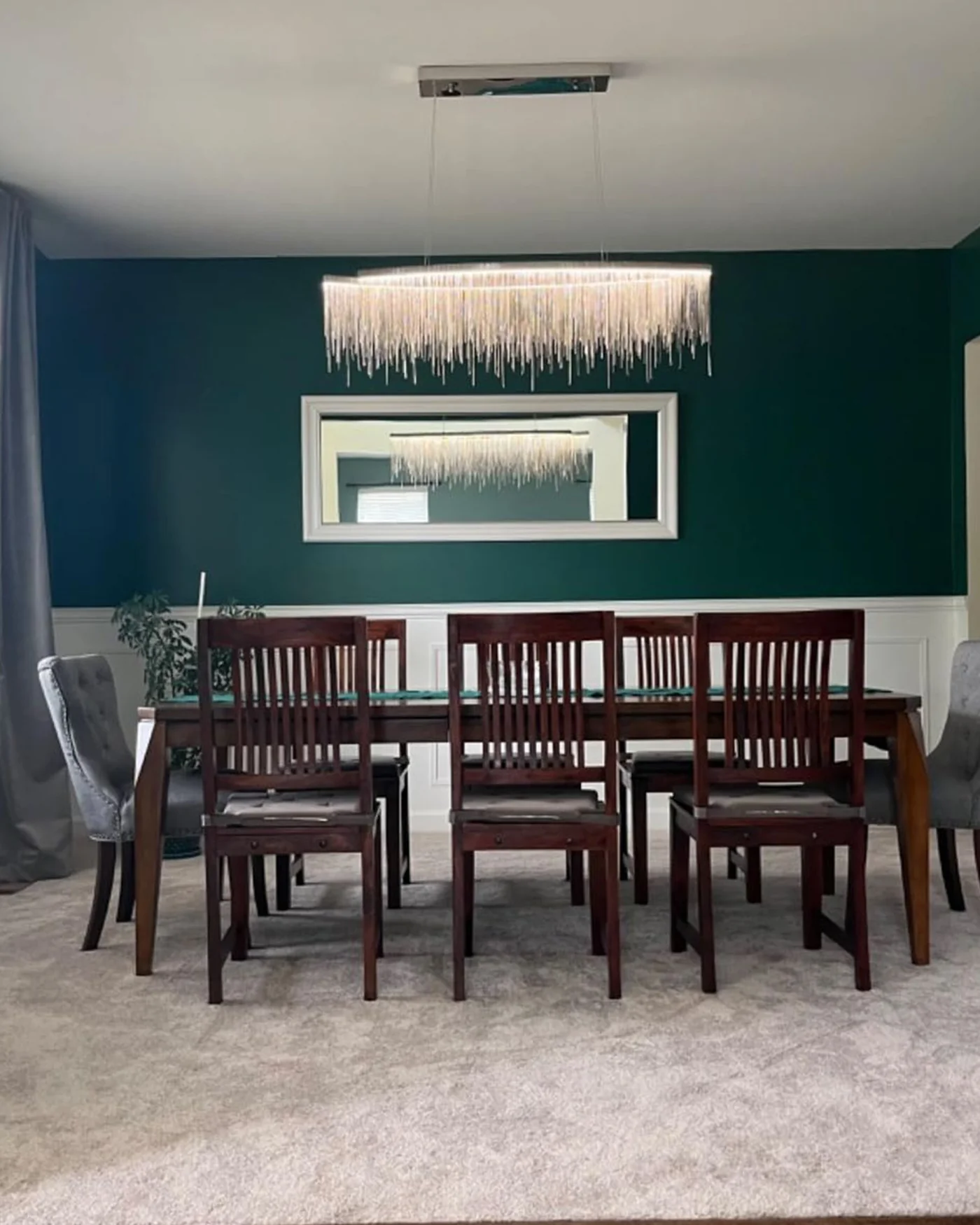 WOMO Fringe Linear Chandelier-WM2062b - Image 6