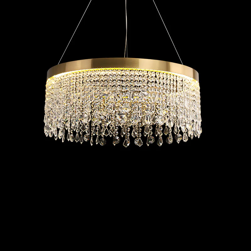 WOMO Fringe Round Crystal Chandelier-WM2362 - Image 6