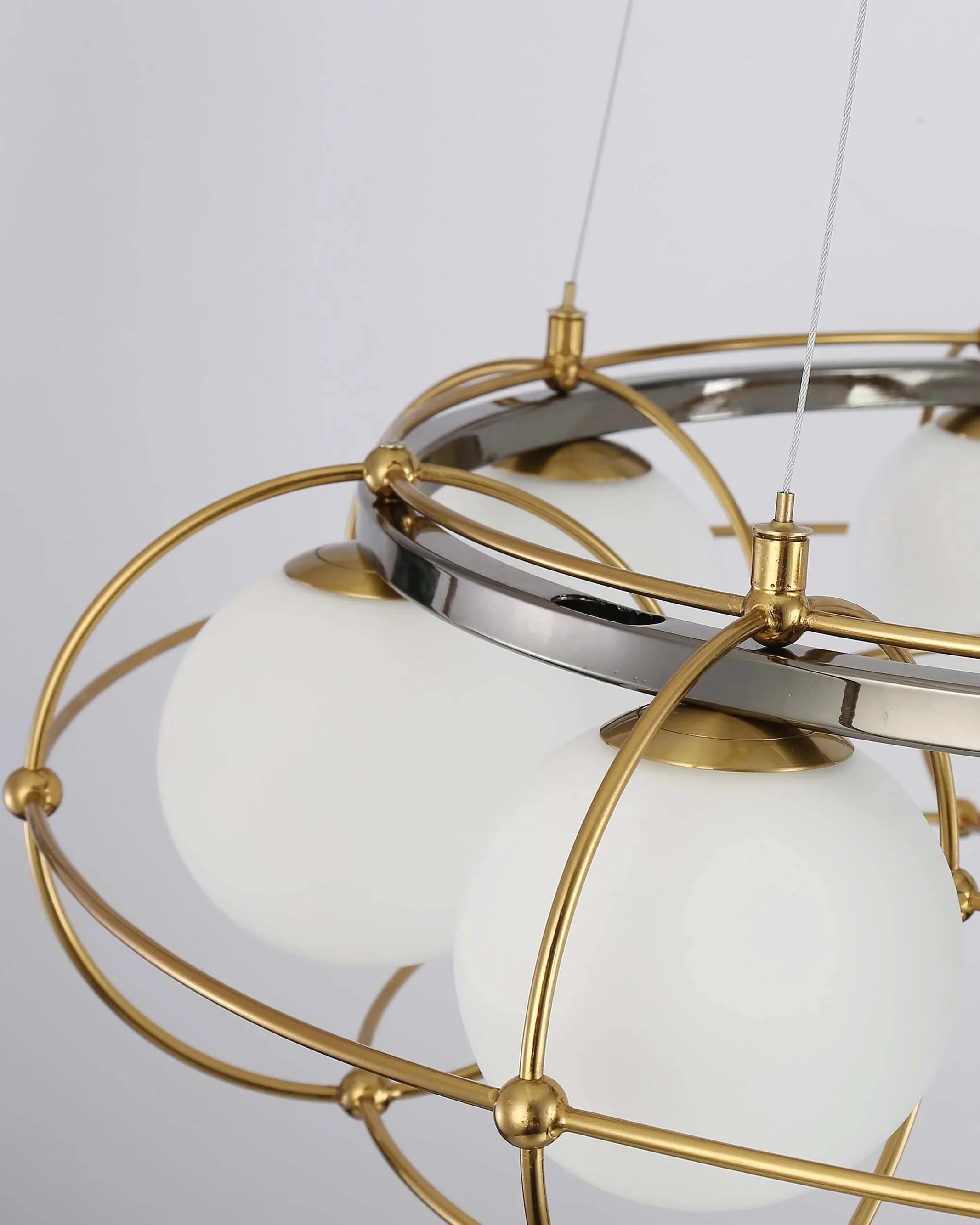 WOMO Frosted Glass Ball Round Chandelier-WM2791 - Image 10