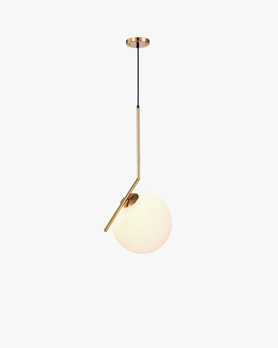 WOMO Frosted Glass Globe Pendant Light-WM2507