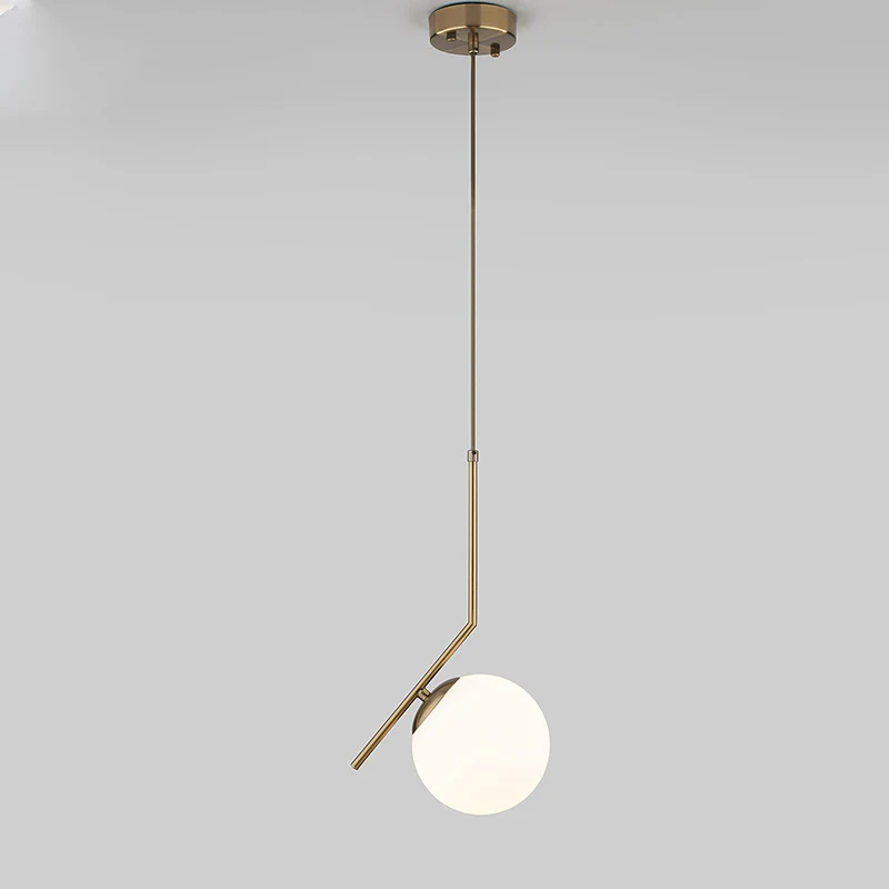 WOMO Frosted Glass Globe Pendant Light-WM2507 - Image 14