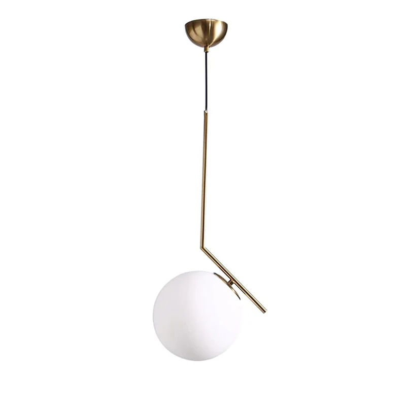 WOMO Frosted Glass Globe Pendant Light-WM2507 - Image 16