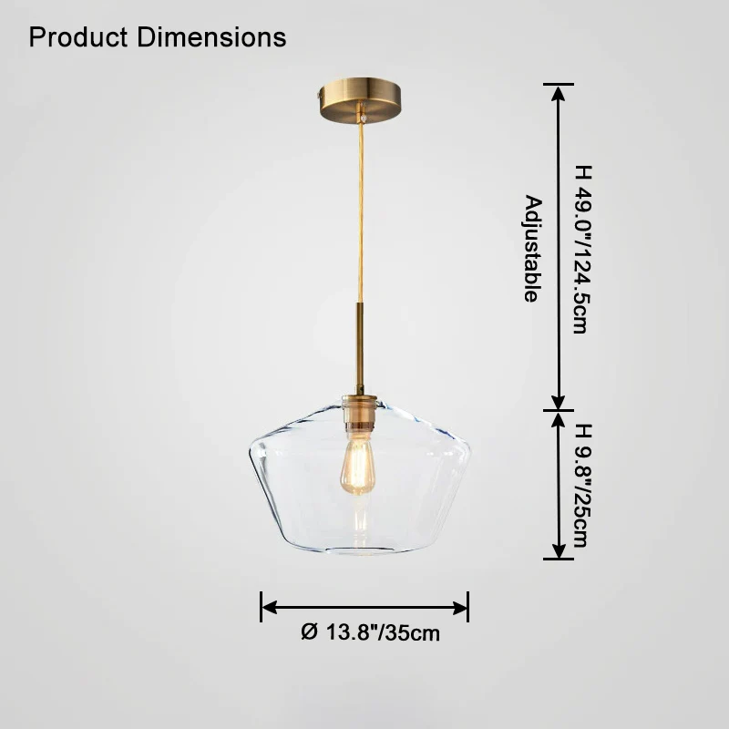 WOMO Geometric Glass Pendant Light-WM2800 - Image 10