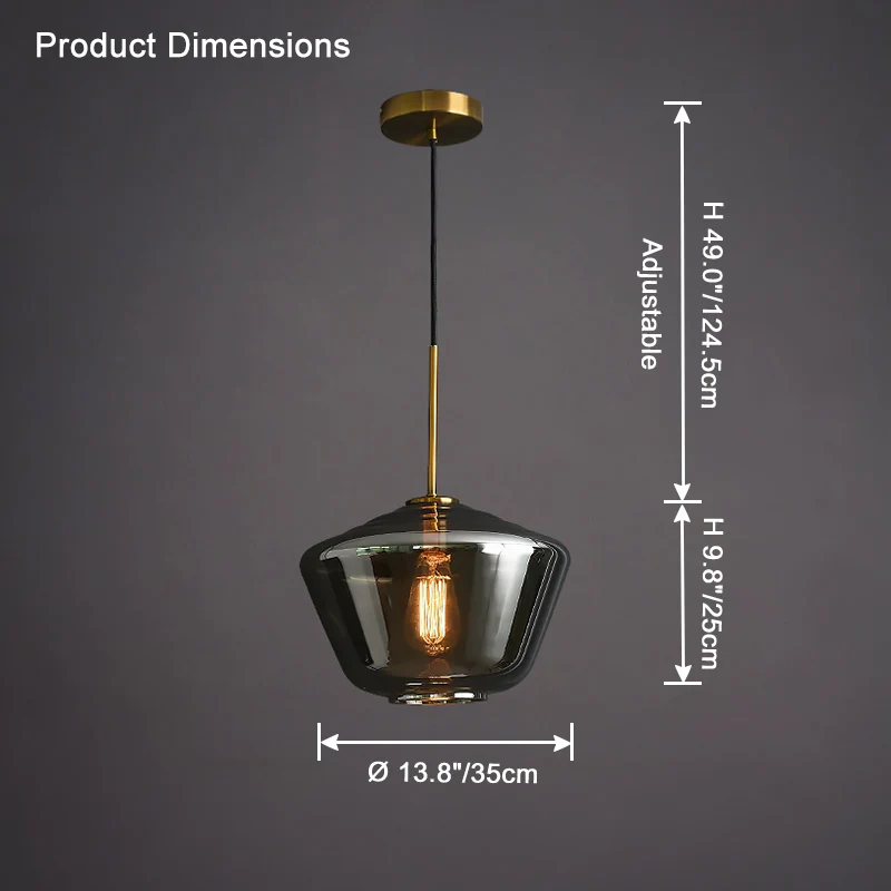 WOMO Geometric Glass Pendant Light-WM2800 - Image 12