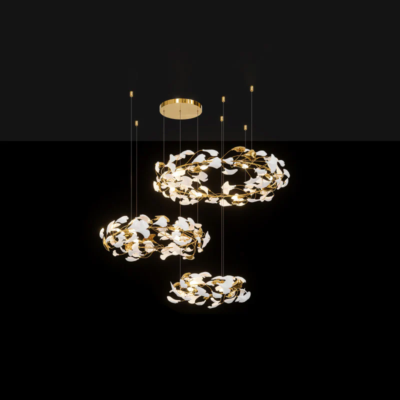 WOMO Gingko Circular Chandelier-WM2428 - Image 10