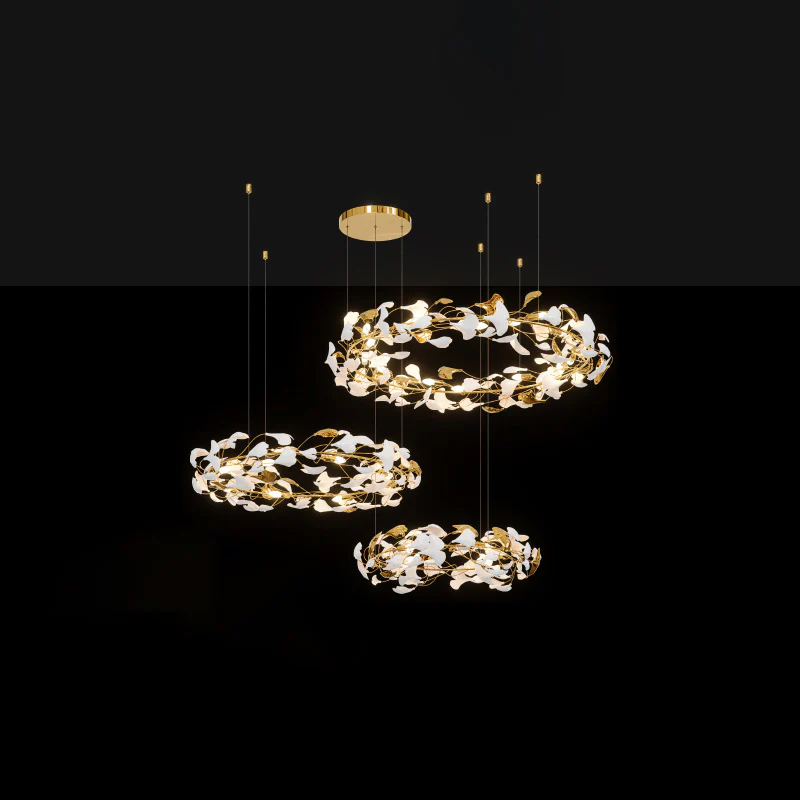 WOMO Gingko Circular Chandelier-WM2428 - Image 12
