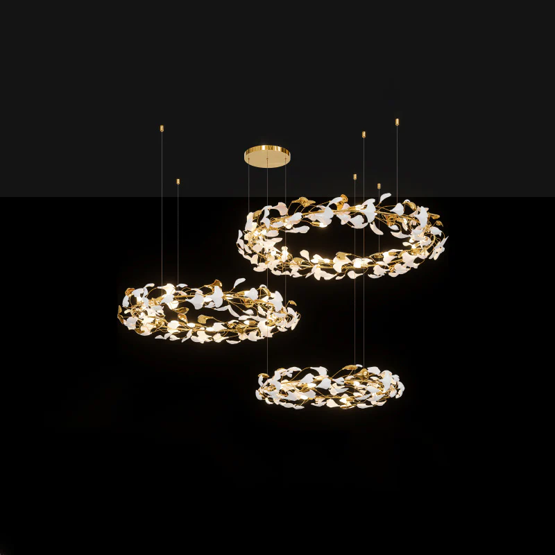 WOMO Gingko Circular Chandelier-WM2428 - Image 14