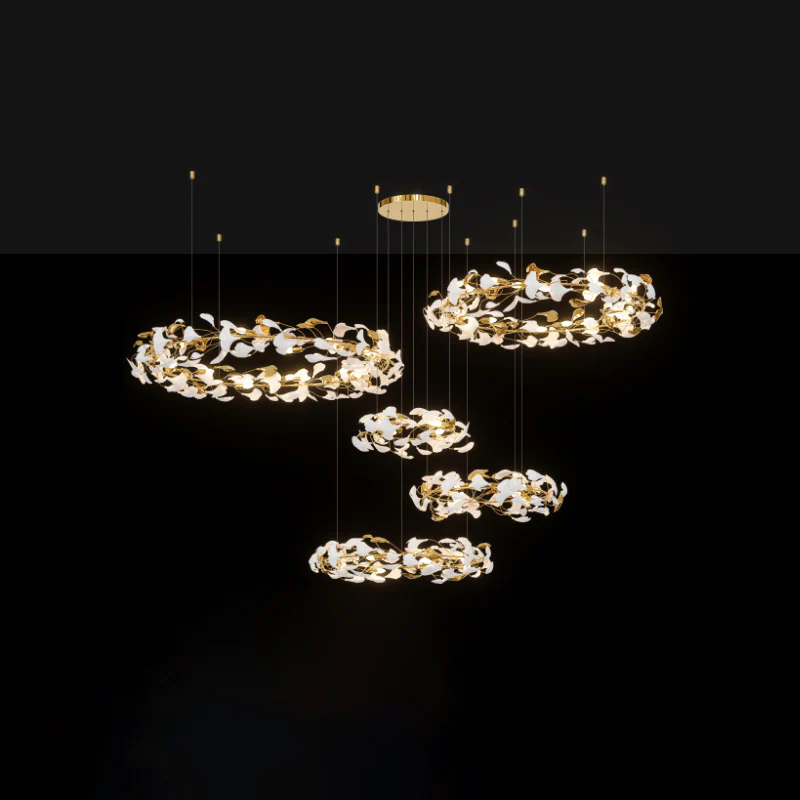 WOMO Gingko Circular Chandelier-WM2428 - Image 18