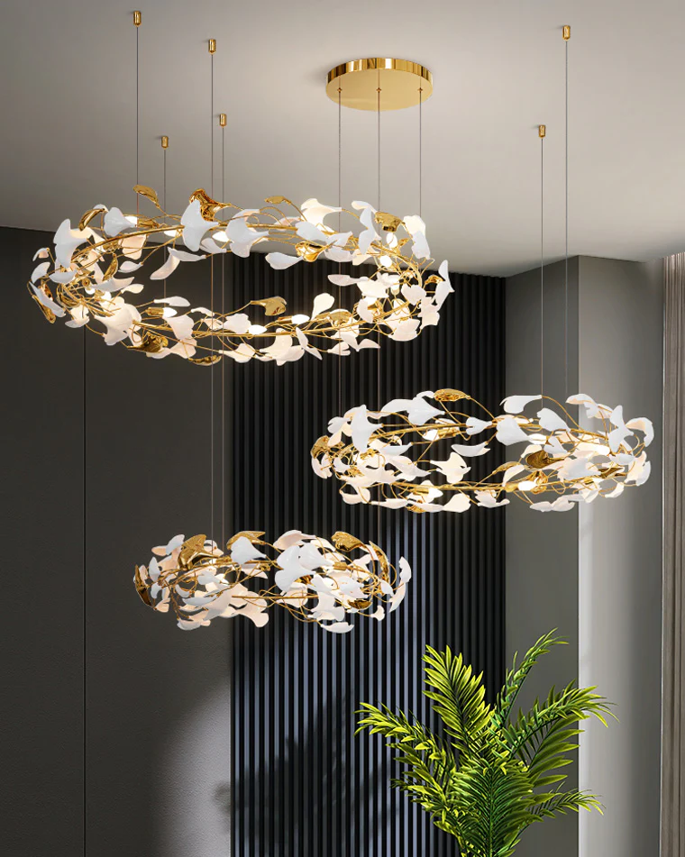 WOMO Gingko Circular Chandelier-WM2428 - Image 4