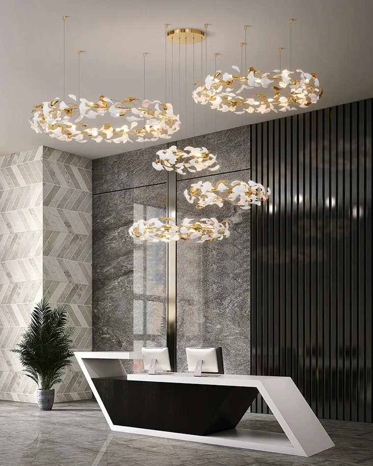 WOMO Gingko Circular Chandelier-WM2428 - Image 5