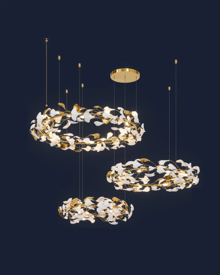 WOMO Gingko Circular Chandelier-WM2428 - Image 7