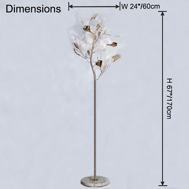 WOMO Ceramic Gingko Tree Floor Lamp-WM7137 - Image 10