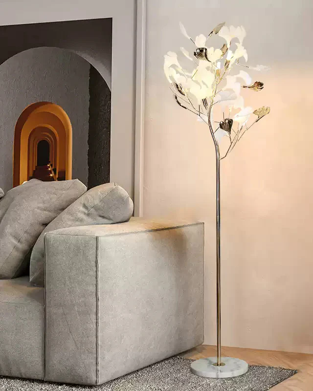 WOMO Ceramic Gingko Tree Floor Lamp-WM7137 - Image 2