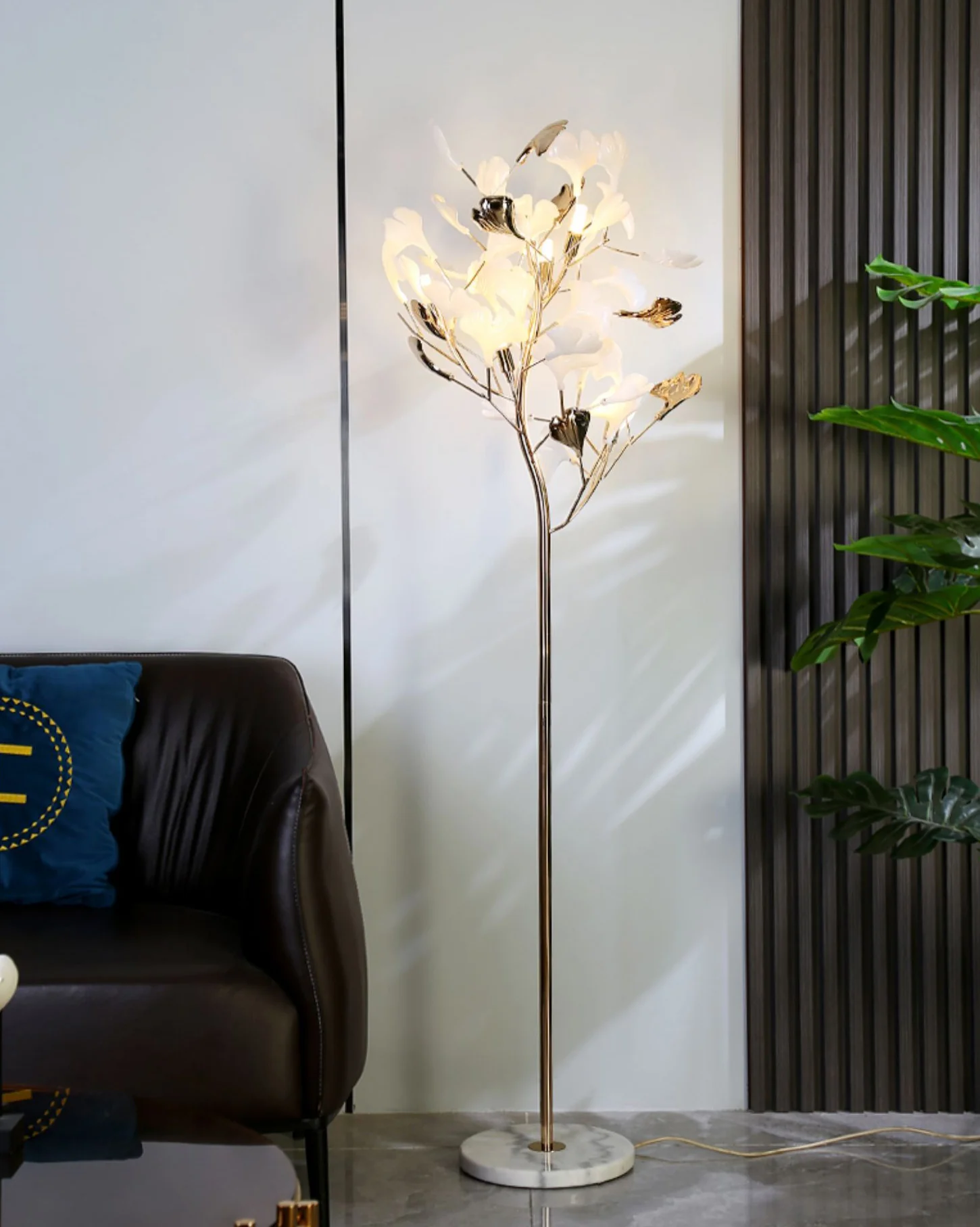 WOMO Ceramic Gingko Tree Floor Lamp-WM7137 - Image 3