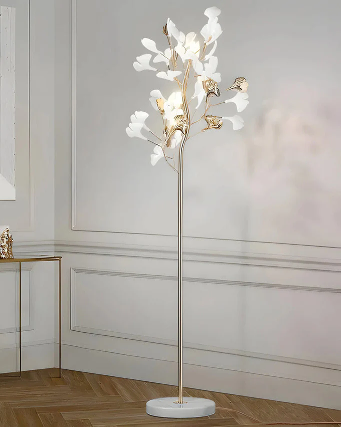 WOMO Ceramic Gingko Tree Floor Lamp-WM7137 - Image 4
