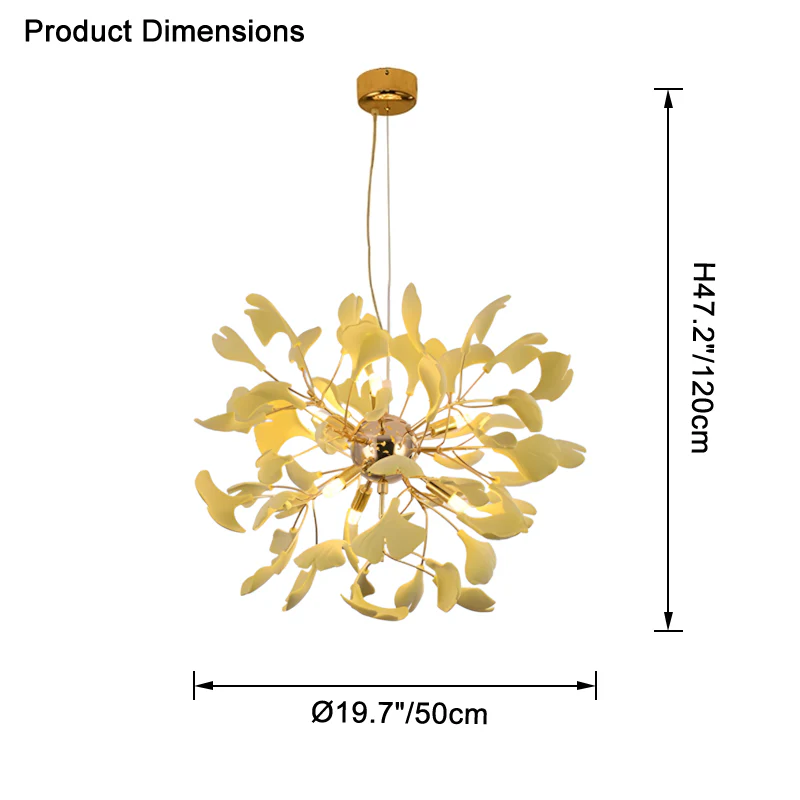 WOMO Gingko Globe Chandelier-WM2431 - Image 22