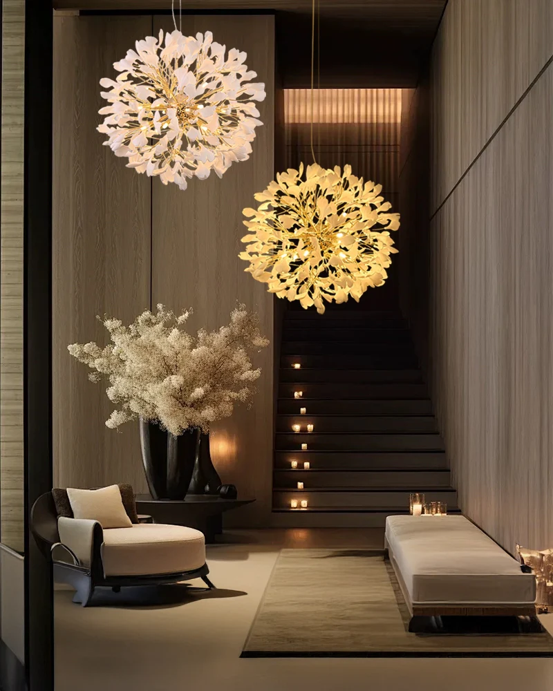 WOMO Gingko Globe Chandelier-WM2431 - Image 4