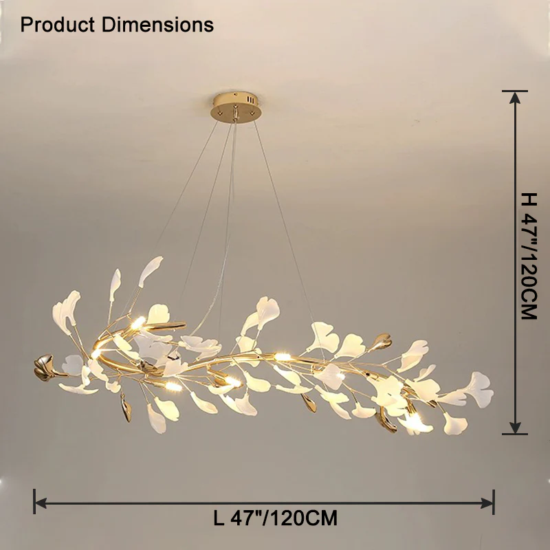 WOMO Gingko Linear Chandelier-WM2421 - Image 14