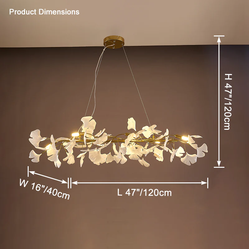 WOMO Gingko Linear Chandelier-WM2413 - Image 10