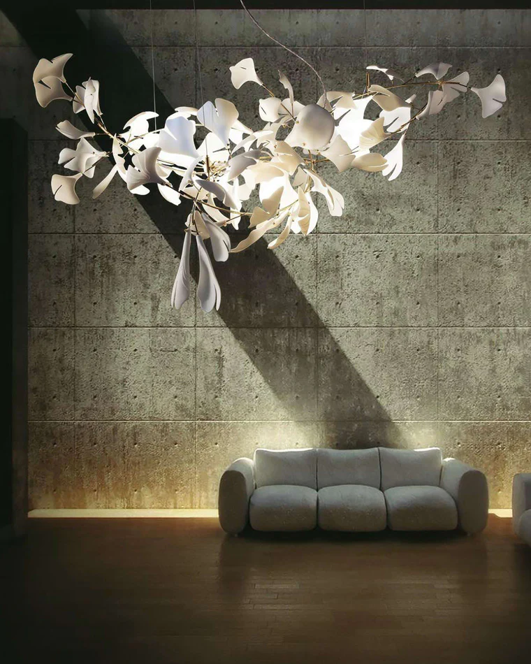 WOMO Gingko Long Chandelier-WM2430 - Image 4