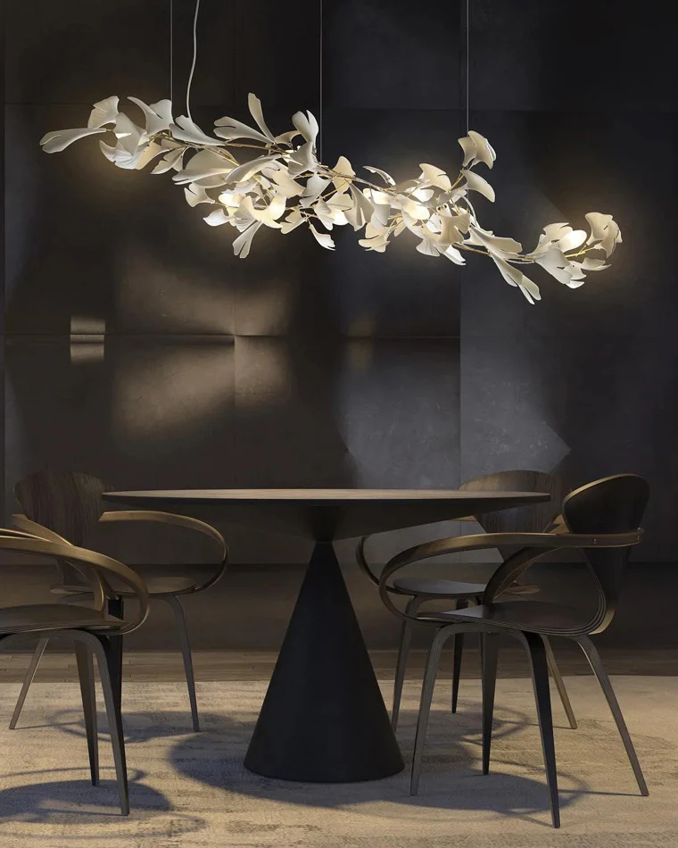 WOMO Gingko Long Chandelier-WM2430 - Image 9