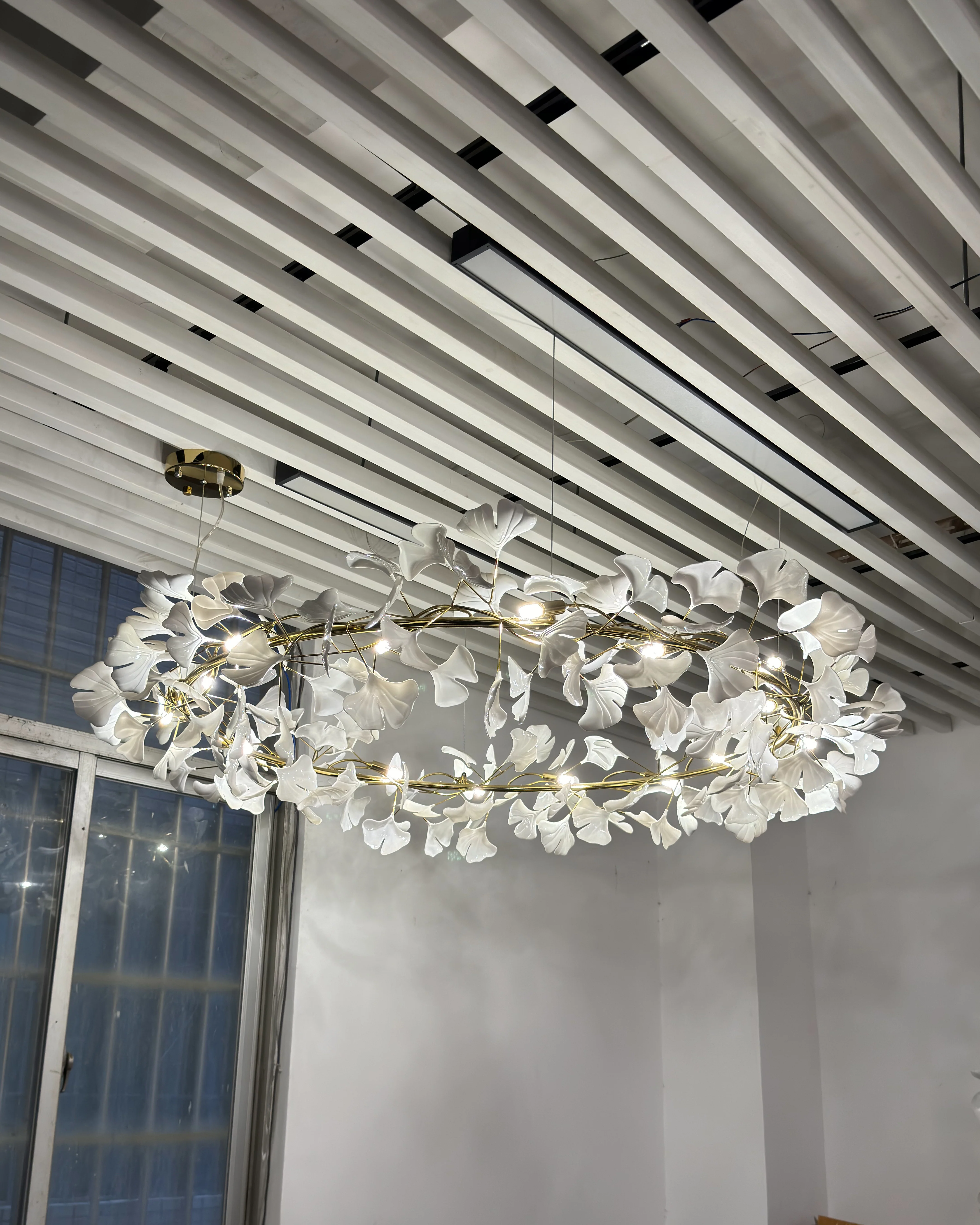 WOMO Gingko Round Chandelier-WM2414 - Image 14