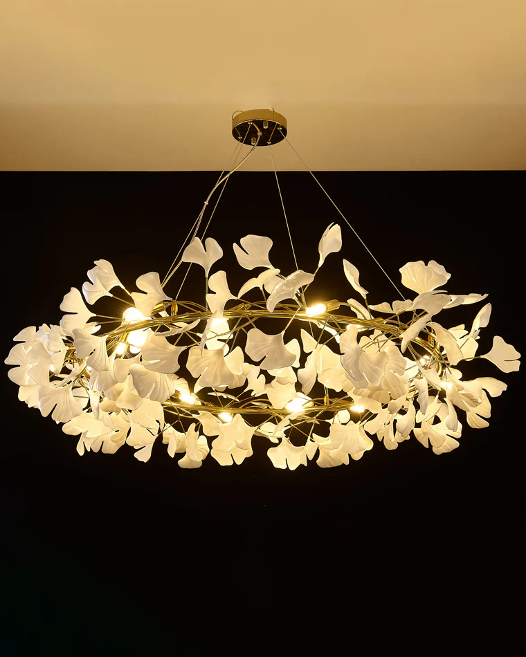 WOMO Gingko Round Chandelier-WM2414 - Image 16