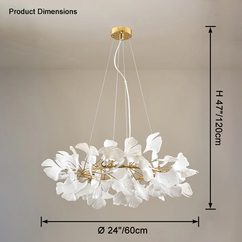 WOMO Gingko Round Chandelier-WM2414 - Image 22