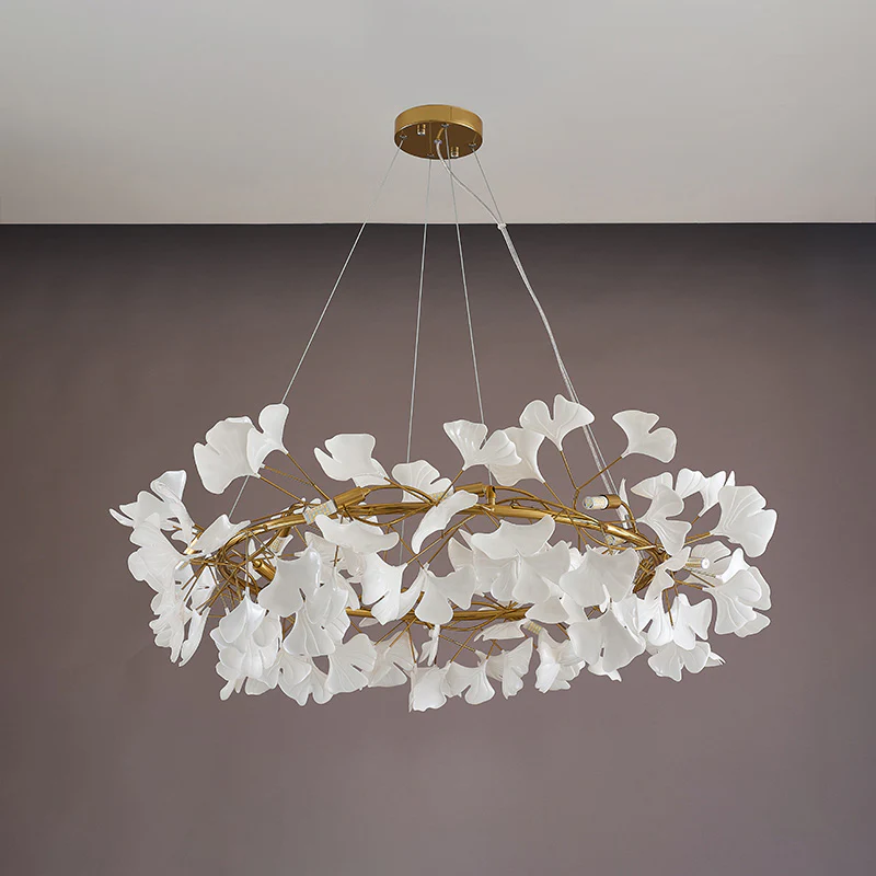 WOMO Gingko Round Chandelier-WM2414 - Image 25