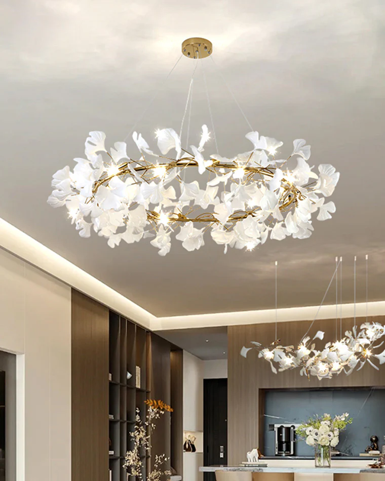 WOMO Gingko Round Chandelier-WM2414 - Image 3