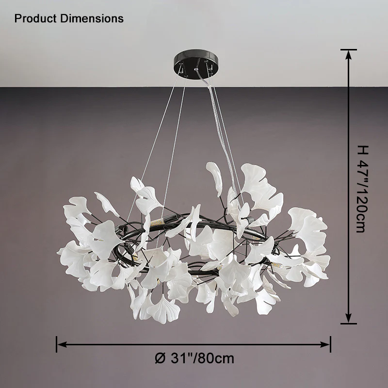 WOMO Gingko Round Chandelier-WM2414 - Image 34