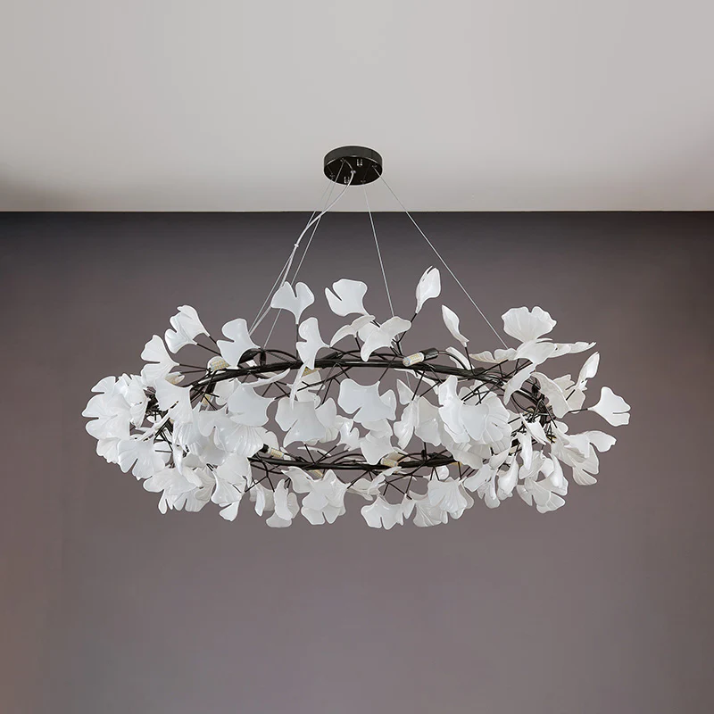 WOMO Gingko Round Chandelier-WM2414 - Image 37