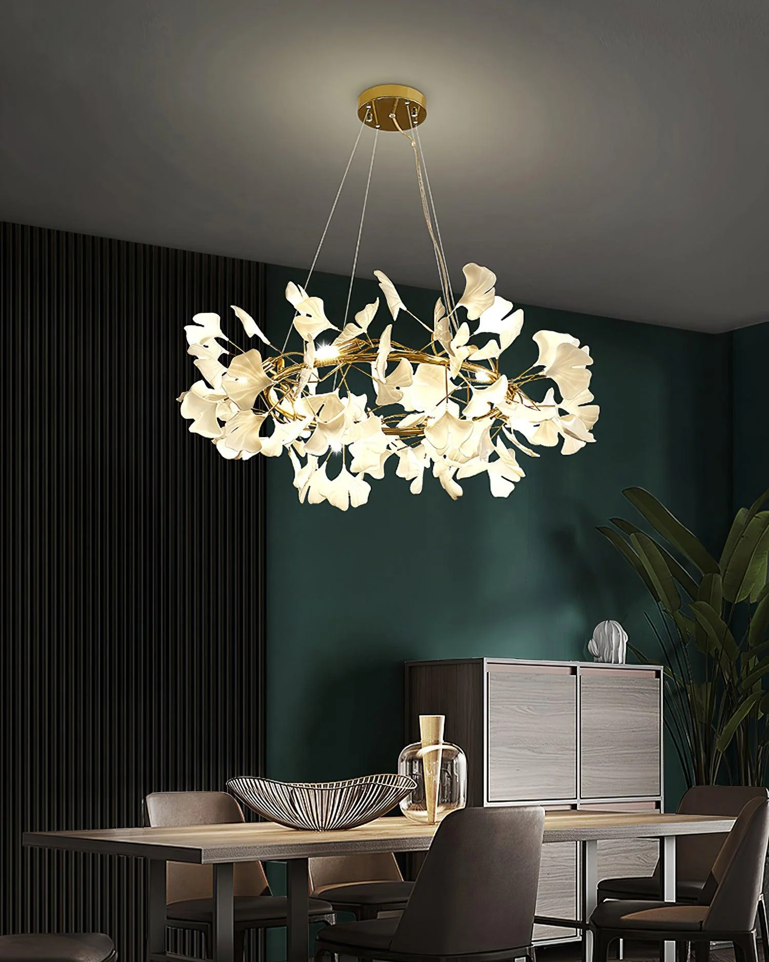 WOMO Gingko Round Chandelier-WM2414 - Image 6