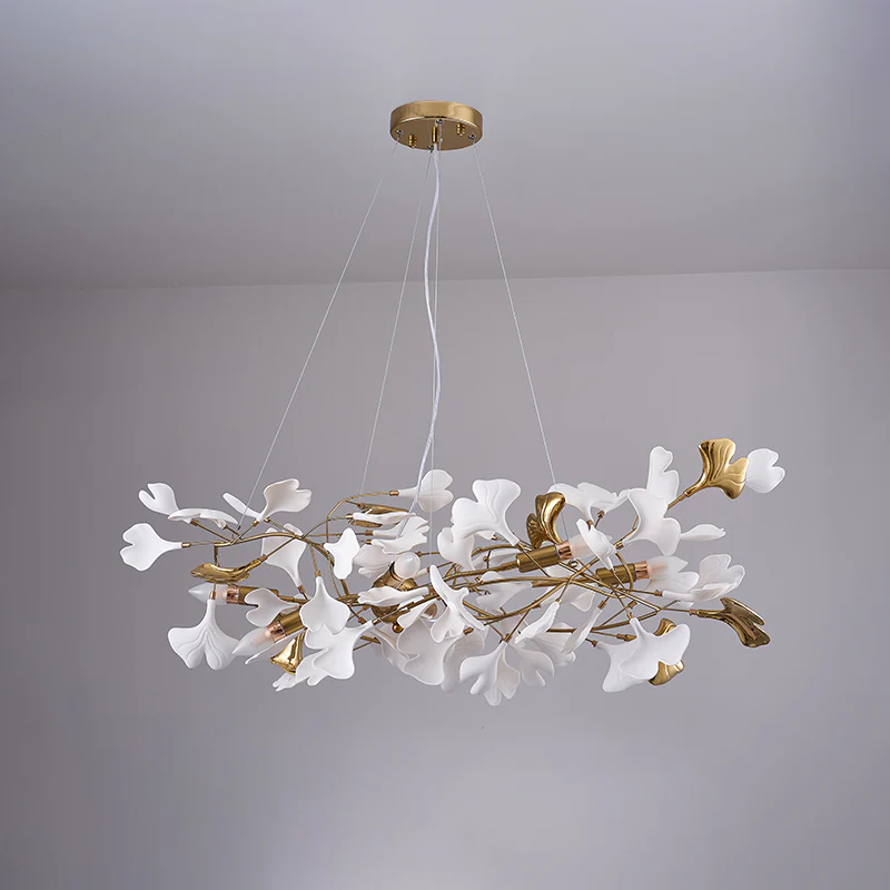 WOMO Gingko Ceramic Chandelier-WM2411 - Image 16
