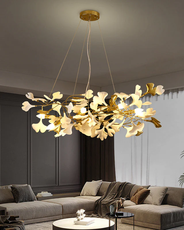 WOMO Gingko Ceramic Chandelier-WM2411 - Image 2