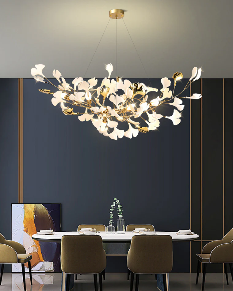 WOMO Gingko Ceramic Chandelier-WM2411 - Image 4